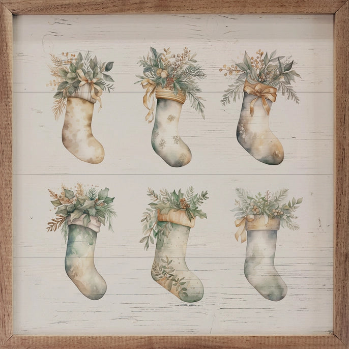 Winter Stockings | Wall Art