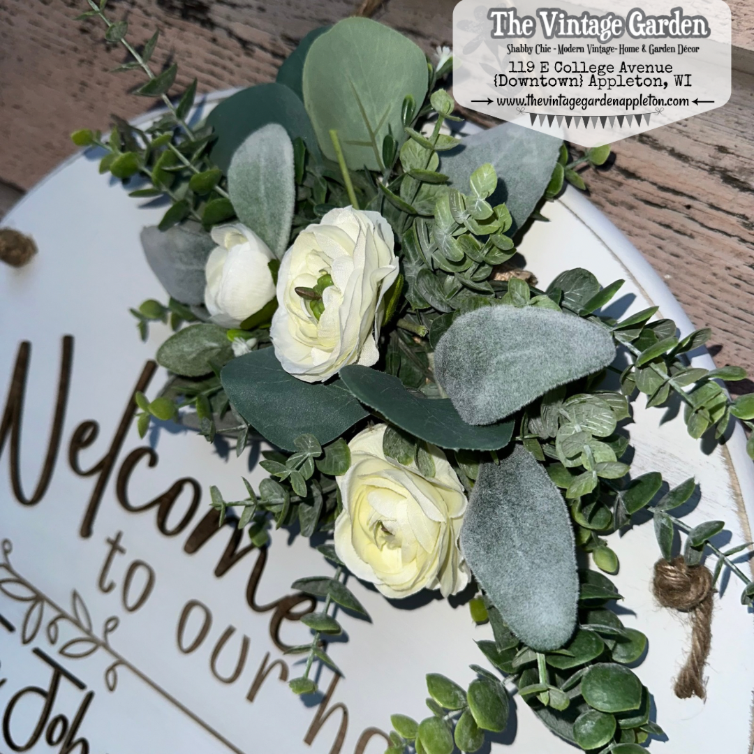 Family & Established Date Sign with Greens | Custom Sign