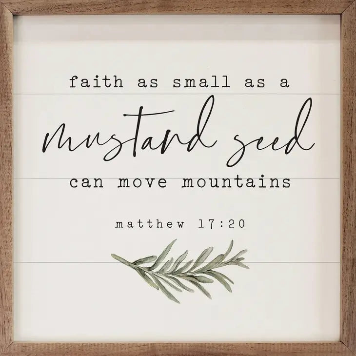 Mustard Seed | Matthew 17:20 | Wall Art