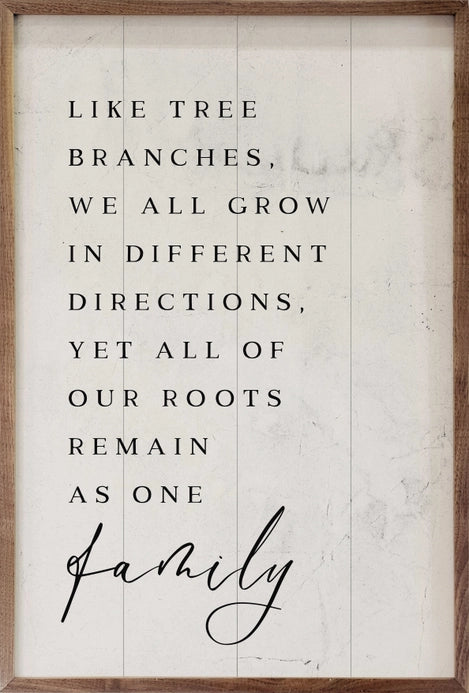 Family Branches | White | Wall Art