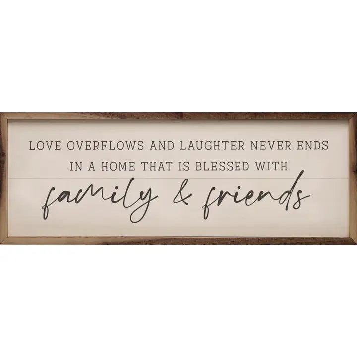 A Home Blessed with Family &amp; Friends | Wall Art