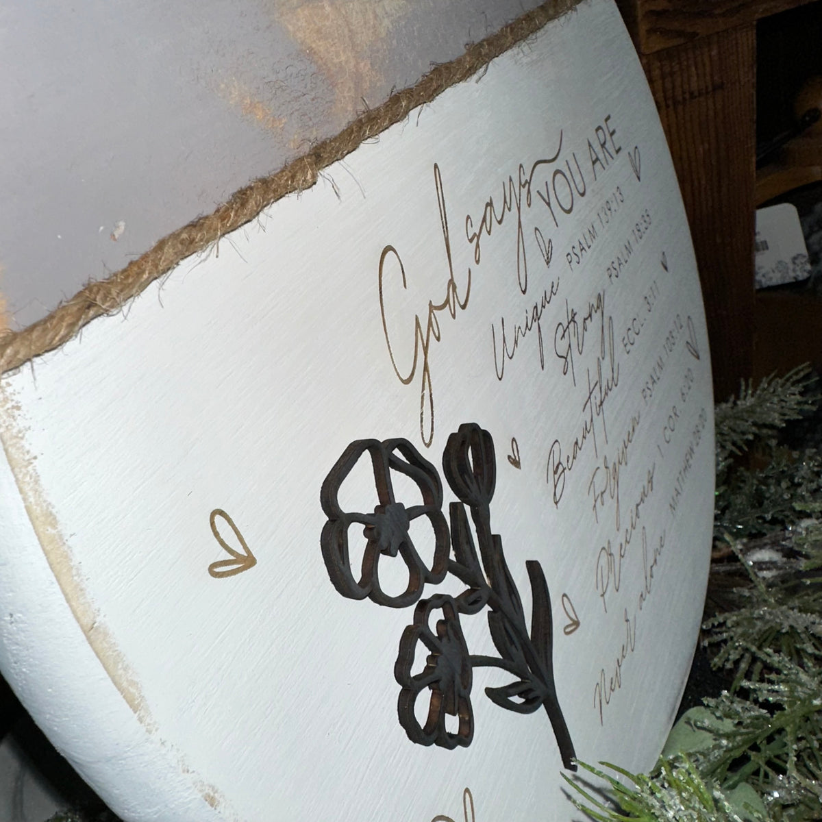 God Says You Are | 12&quot; Handmade Sign