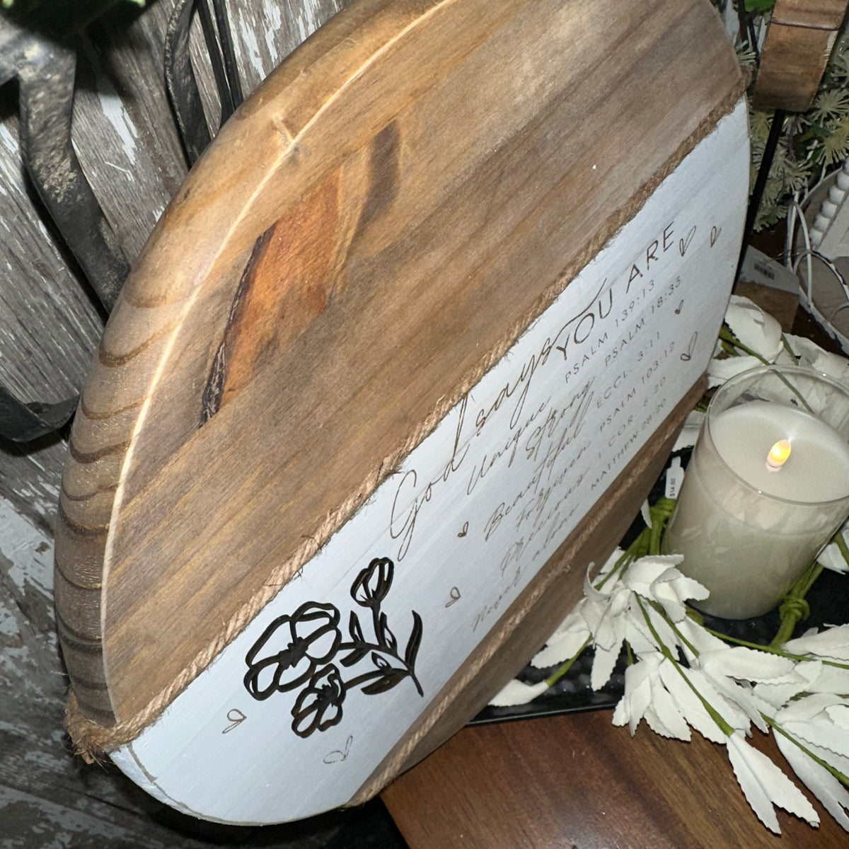 God Says You Are | 15&quot; | Handmade Wood Sign