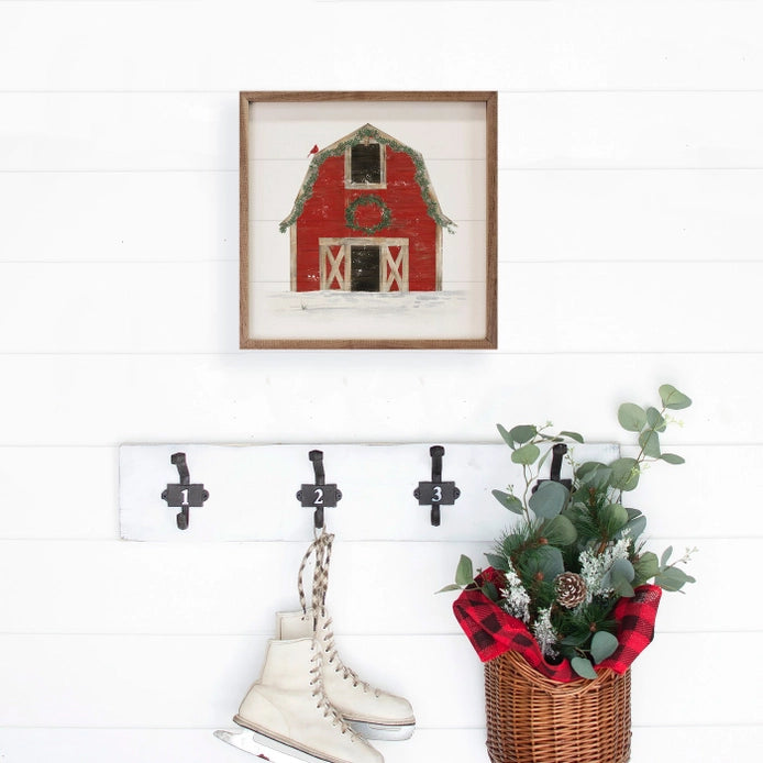 Red Winter Barn | Wall Art