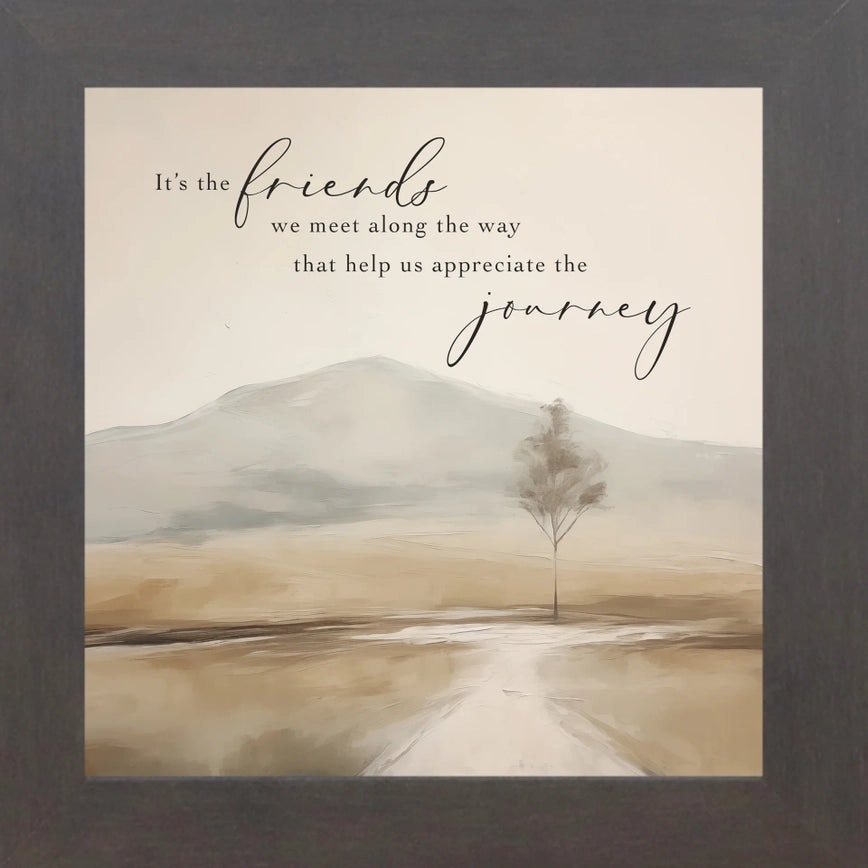 Friends We Meet Along the Way | Framed Art