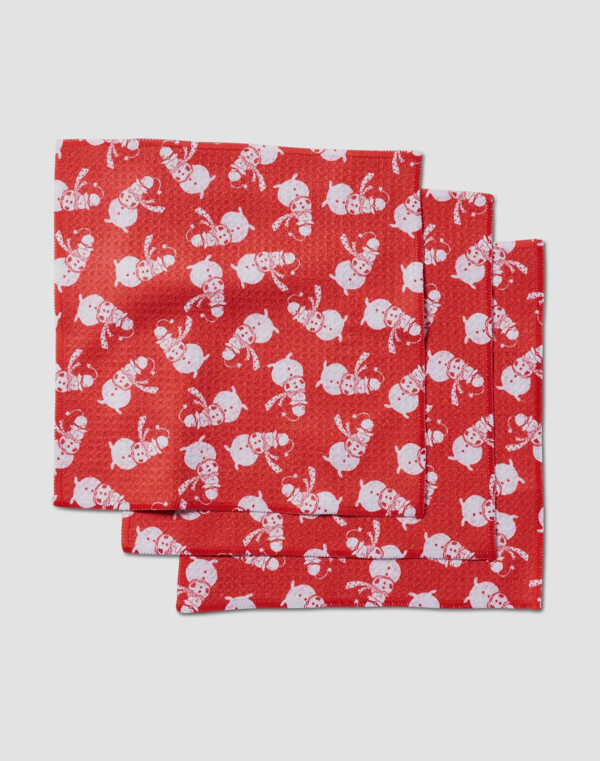 Geometry Kitchen Dishcloth | Smiley Frosty the Snowman