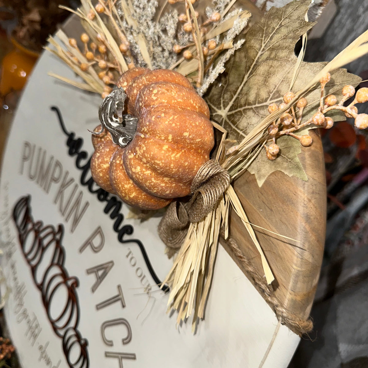 Welcome to Our Pumpkin Patch | 18&quot; Handmade Sign