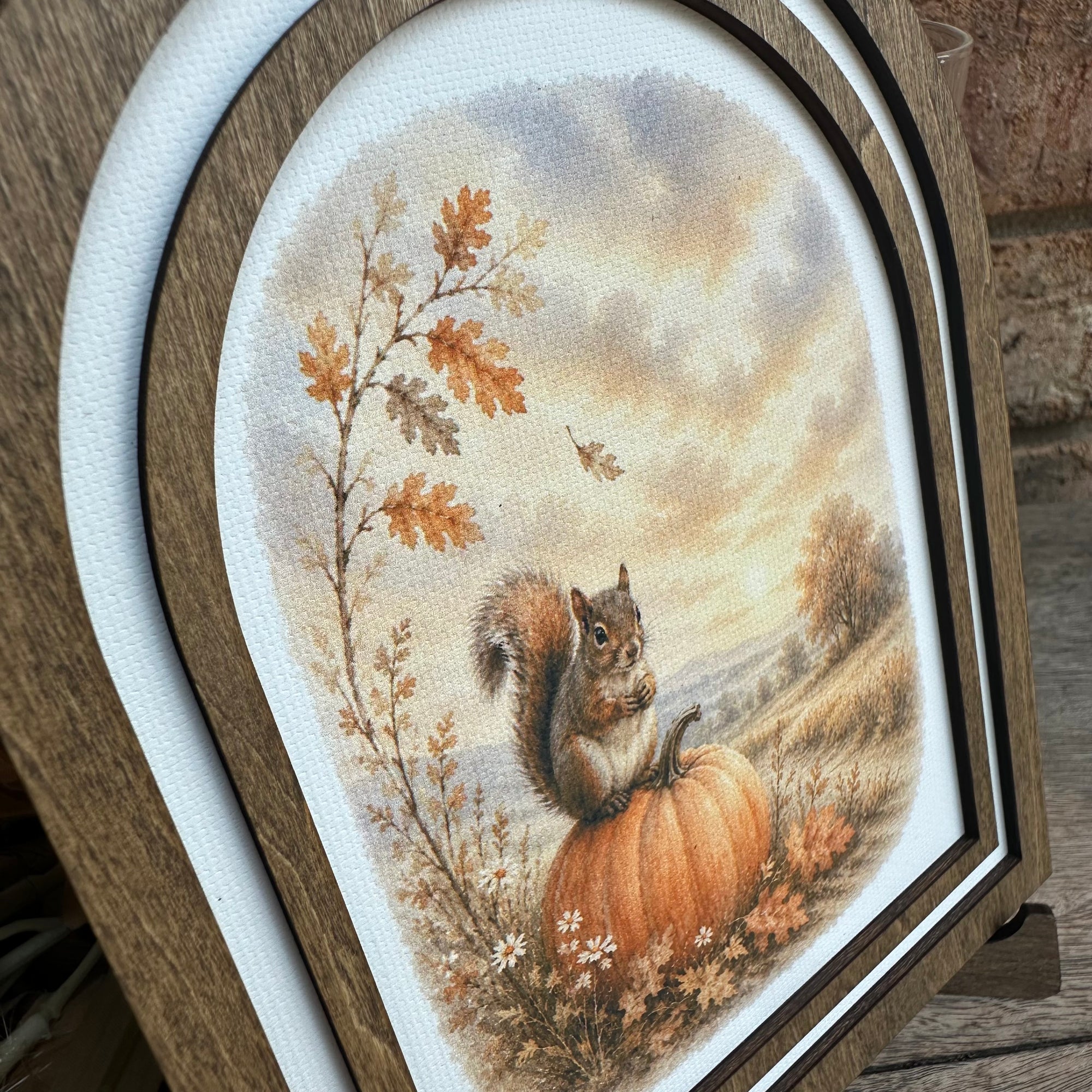 Harvest Squirrel | Canvas Artwork