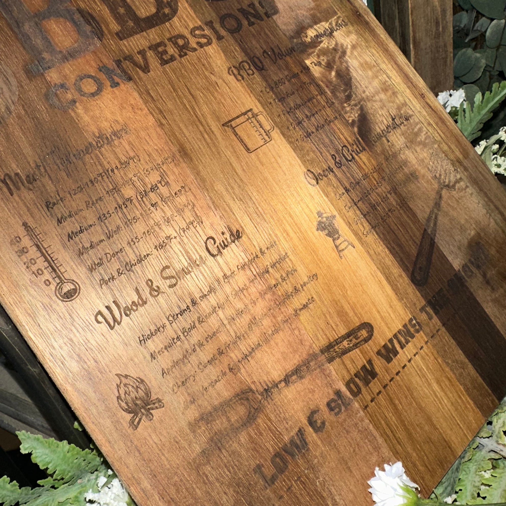 BBQ Conversions | Engraved Cutting Board