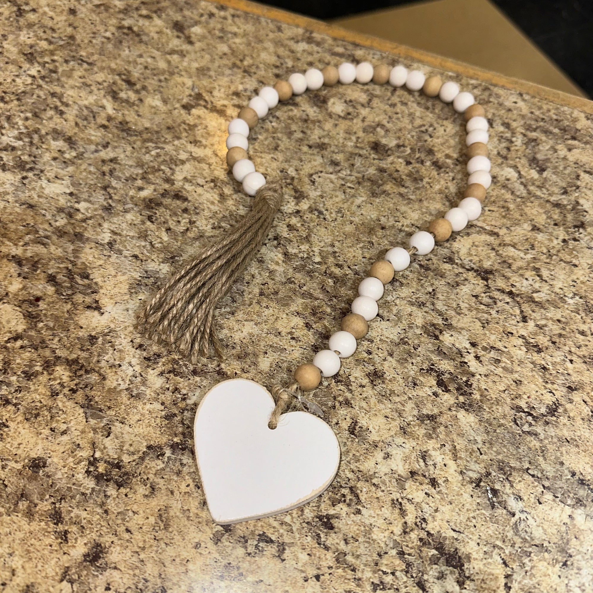 Heart | Beaded Tassel Strand