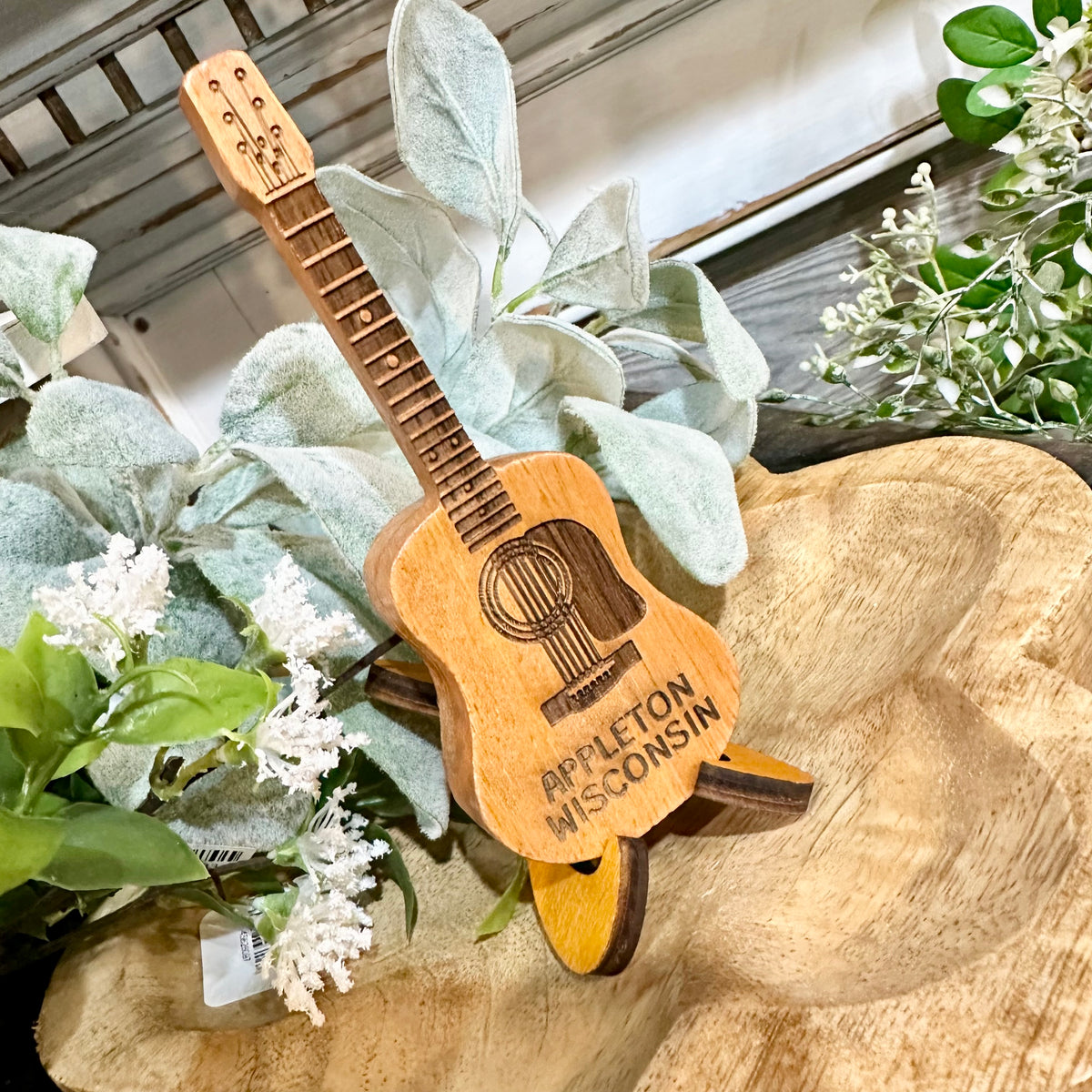 Guitar Pick Holder | Appleton Wisconsin | Wood Souvenir
