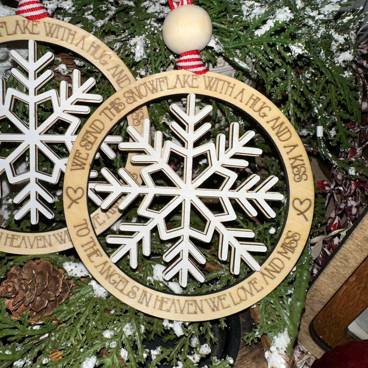 Snowflake Memorial | Engraved Ornament