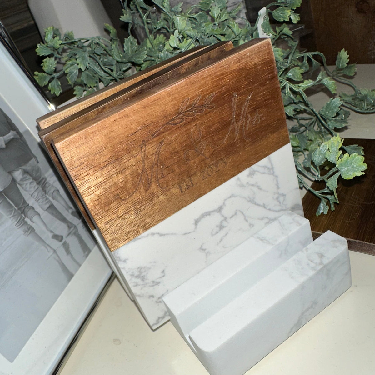Mr. &amp; Mrs. Est. 2025 | Cutting Board or Coasters