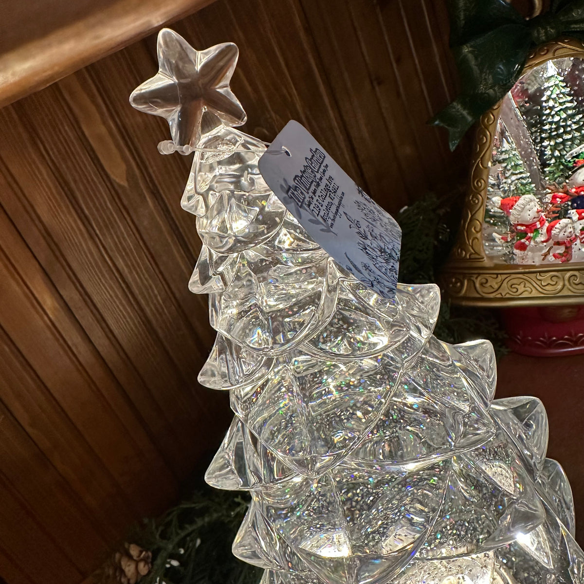 Lighted Tree Spinning Snow Globe | Battery Operated