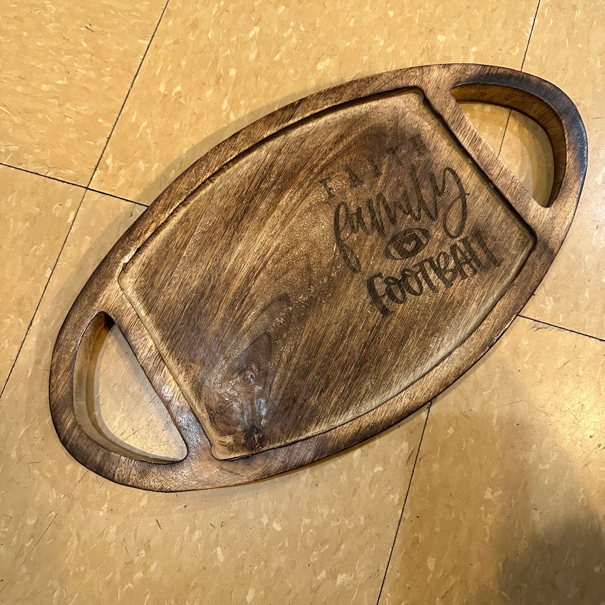 Faith, Family, Football | Wood Tray