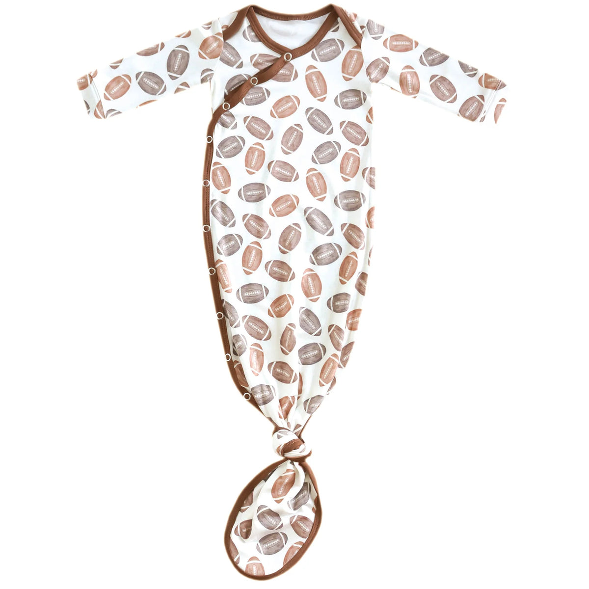 Blitz Football | Knotted Baby Gown | Copper Pearl
