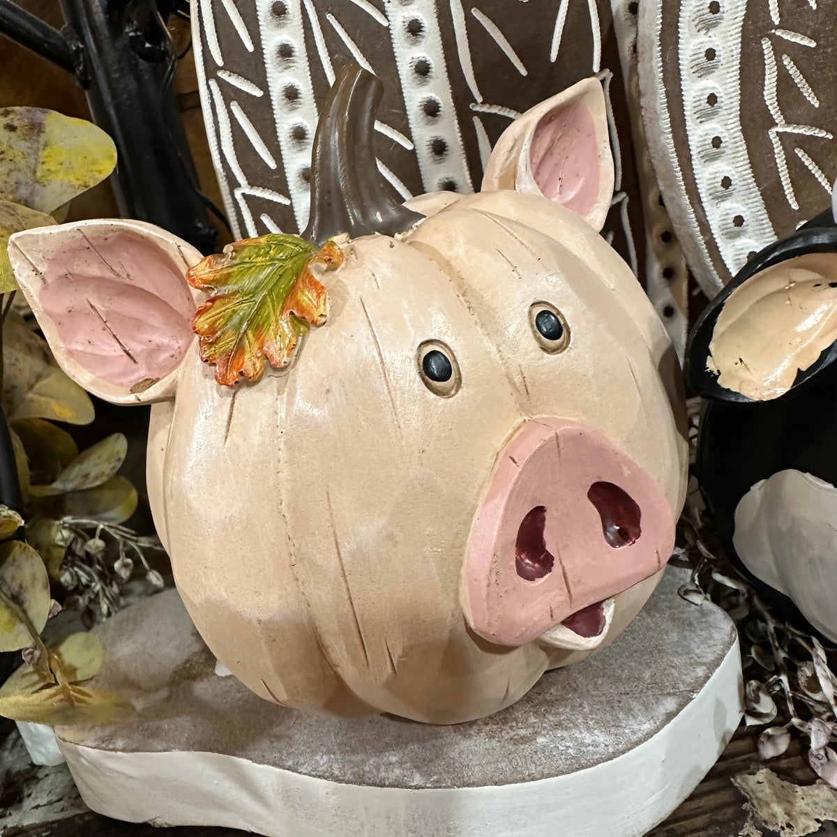 Harvest Pig &amp; Cow Pumpkin