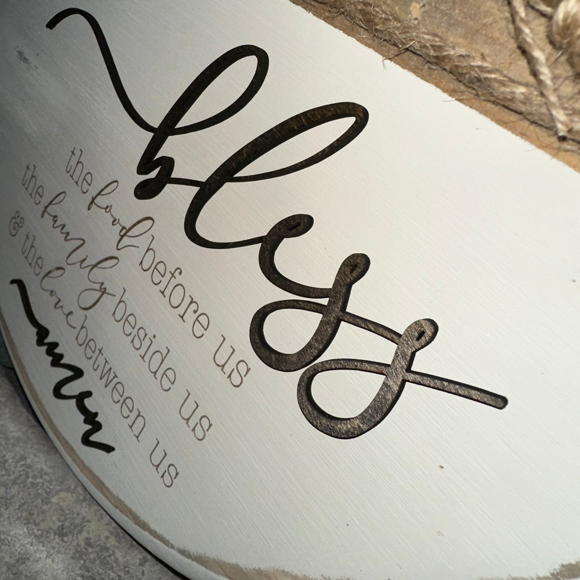 Bless the Food | 12" Handmade Sign