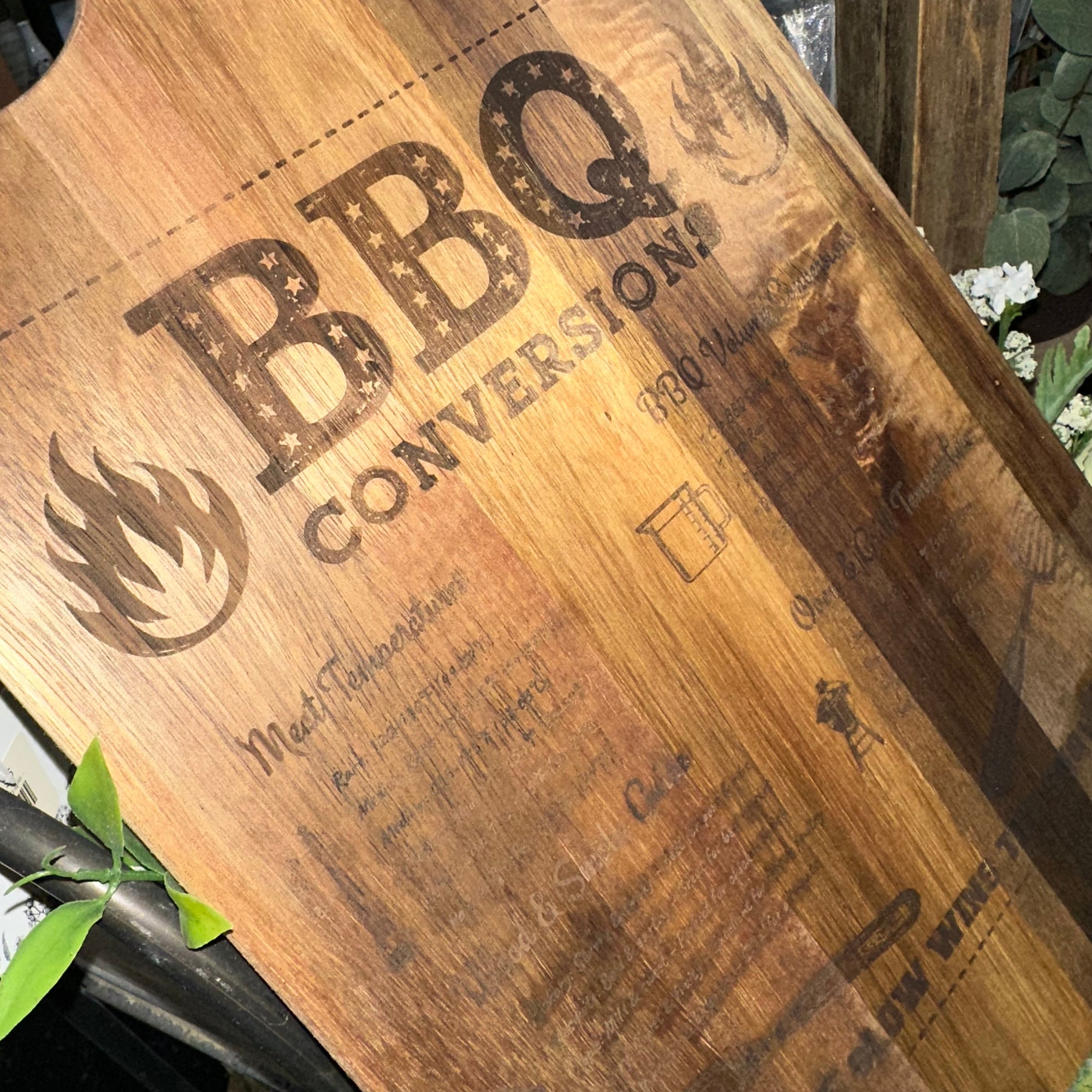 BBQ Conversions | Engraved Cutting Board