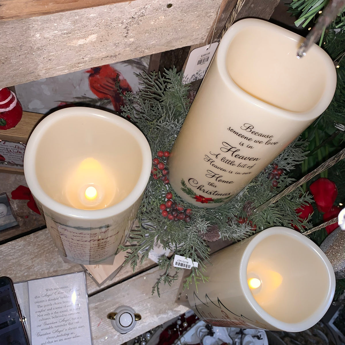 Holiday Memorial Candle | Indoor/Outdoor | Battery Operated