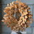 Rustic Brown Leaf Candle Ring | 15”
