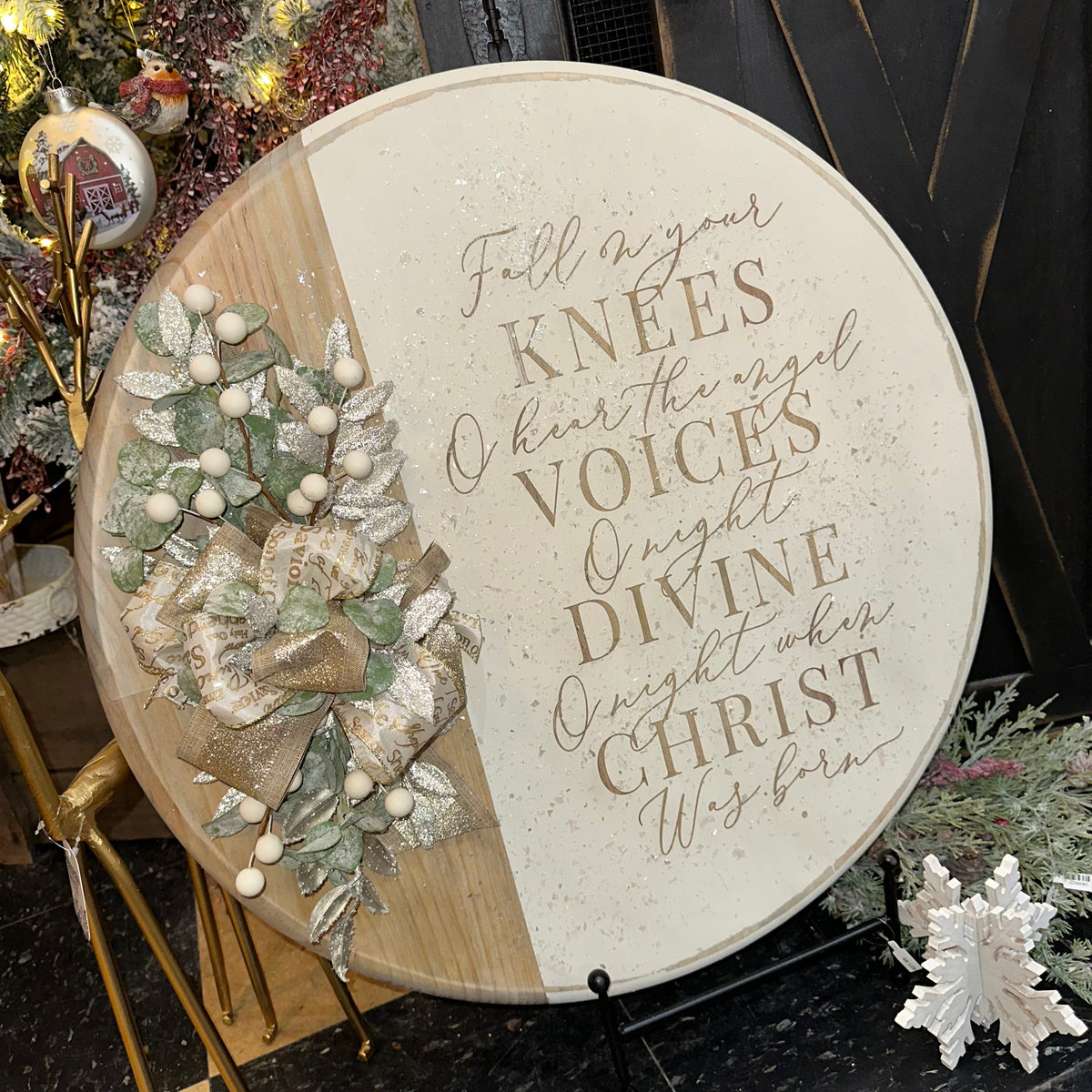 O Holy Night | 24&quot; Handmade Sign