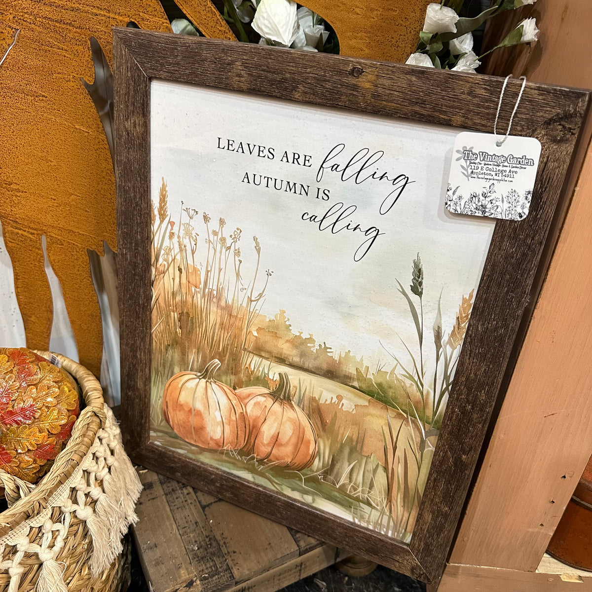 Leaves Are Falling, Autumn is Calling | Wall Art