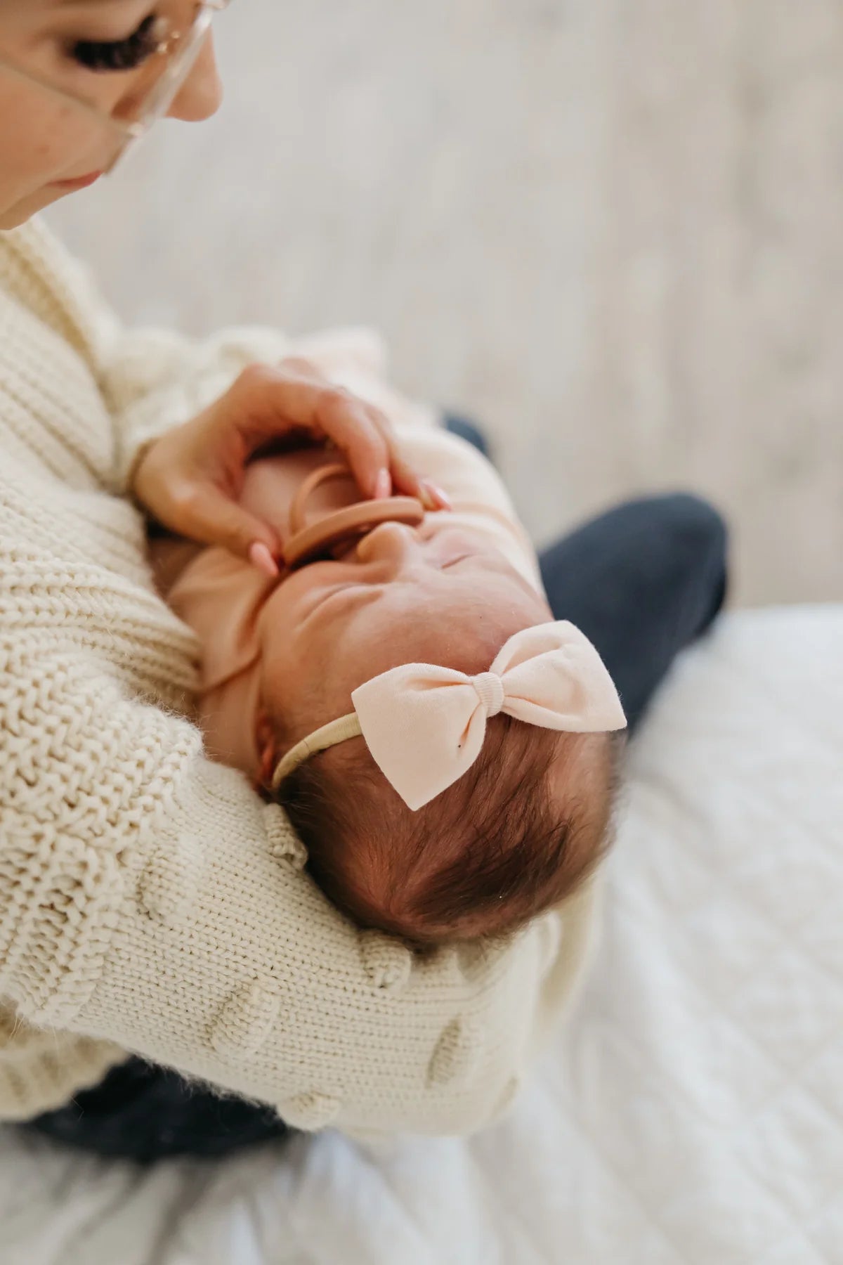 Blush | Bowtie Nylon Bow