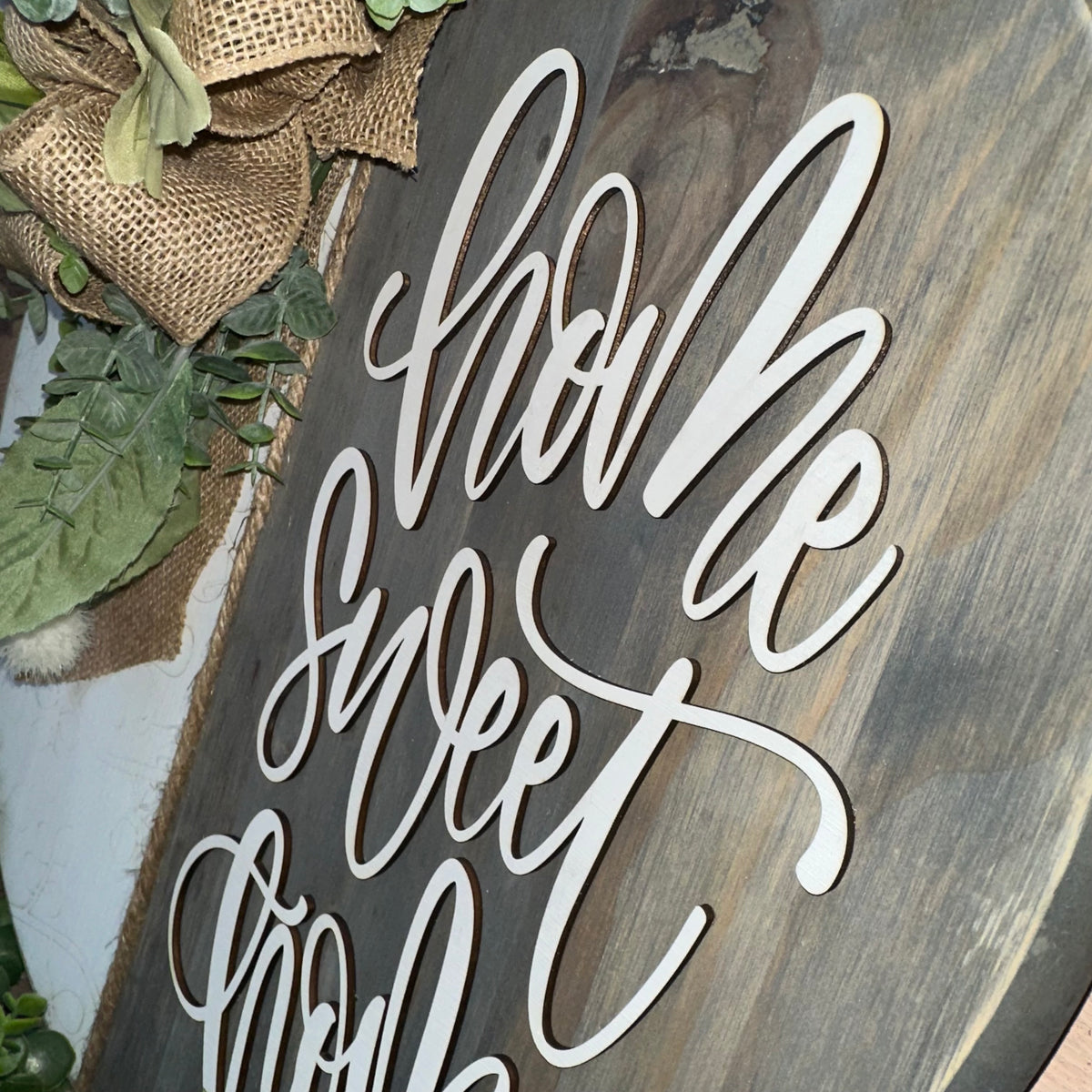 Home Sweet Home | 18&quot; Handmade Sign