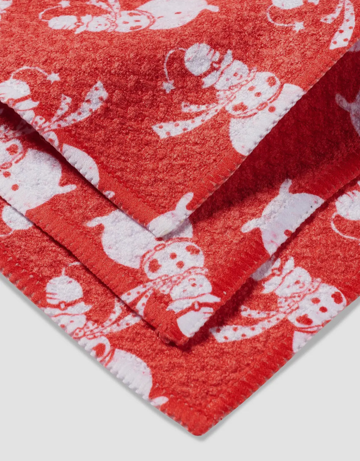 Geometry Kitchen Dishcloth | Smiley Frosty the Snowman