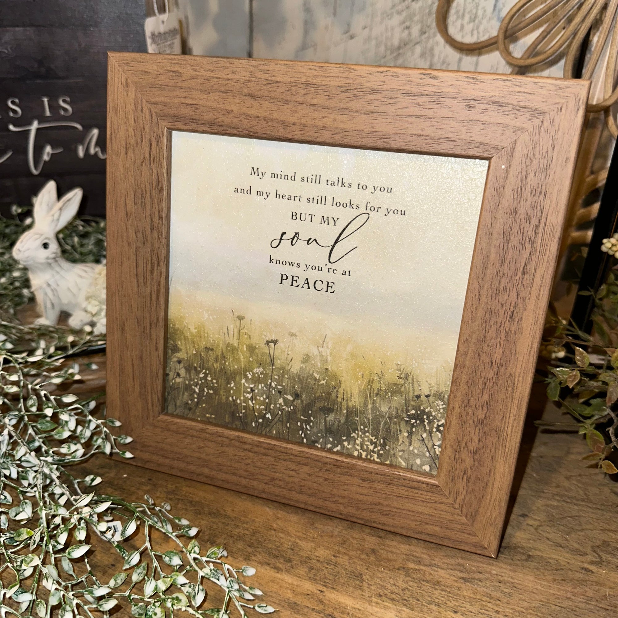 My Soul Knows You're at Peace | Wildflowers | Framed Art