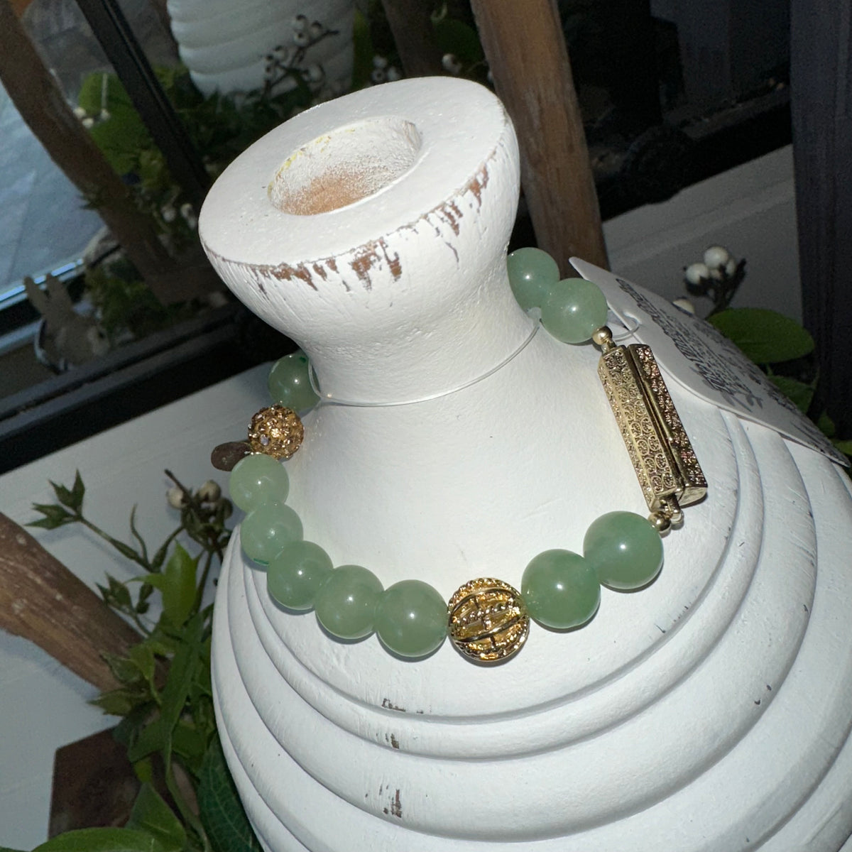 Prayer Box Bracelet | Natural Stone