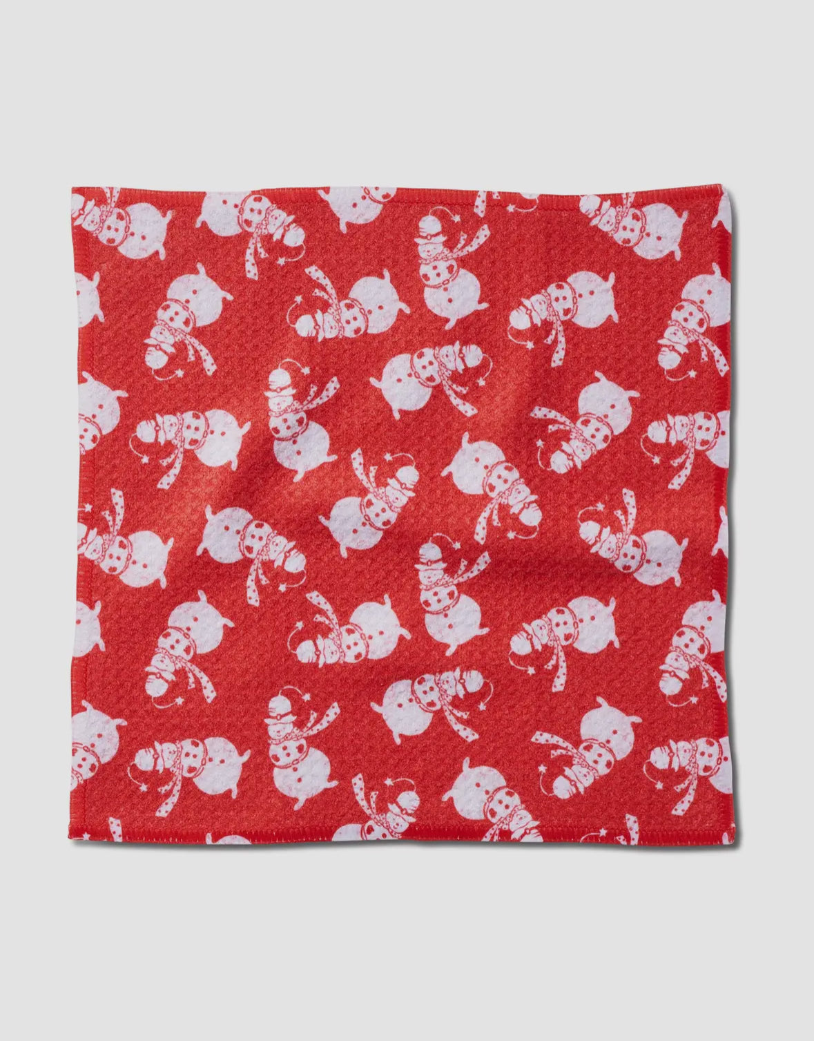 Geometry Kitchen Dishcloth | Smiley Frosty the Snowman