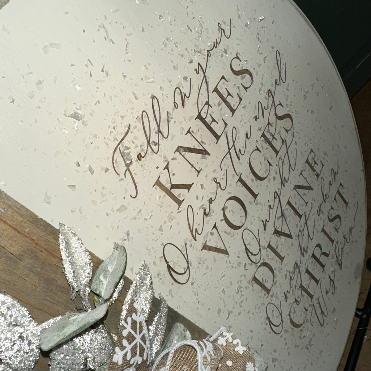 O Holy Night | 18&quot; Handmade Sign