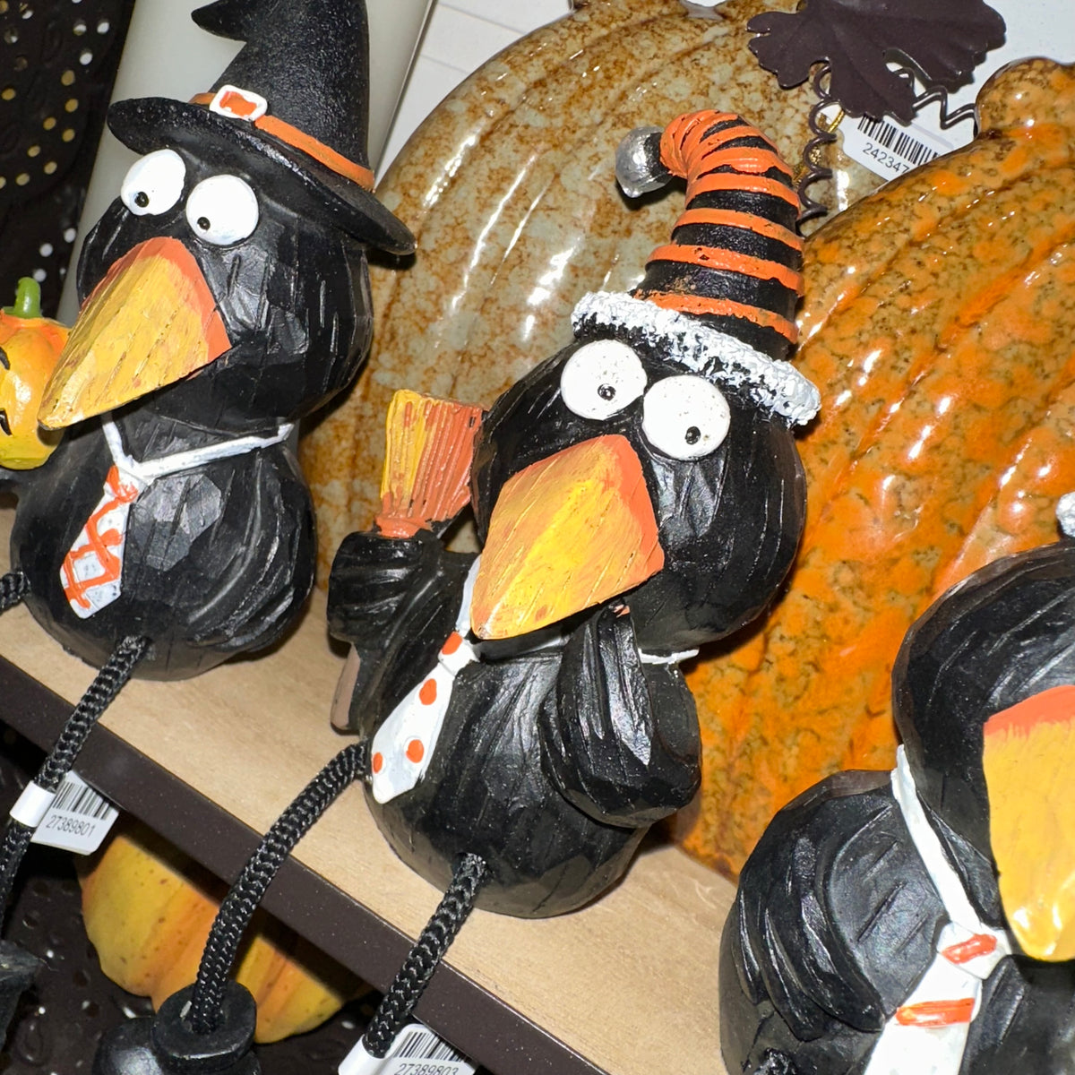 Halloween Crow Shelf Sitter