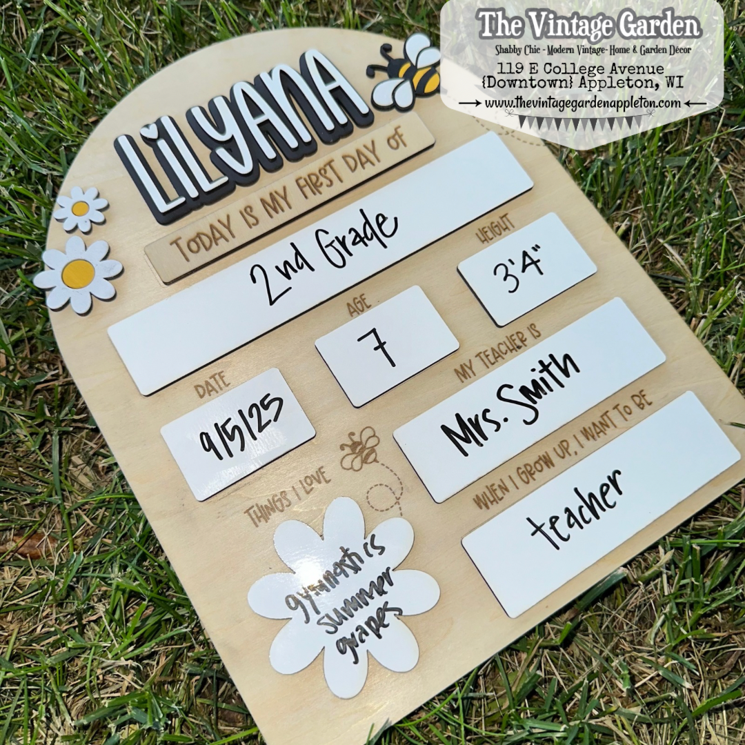 Custom Back to School Board | Personalized
