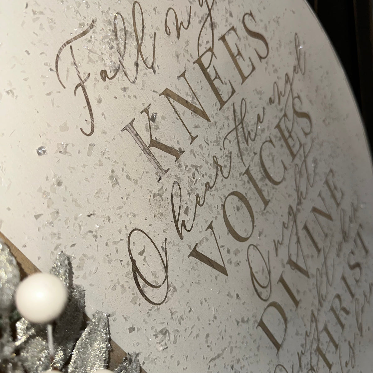 O Holy Night | 24&quot; Handmade Sign