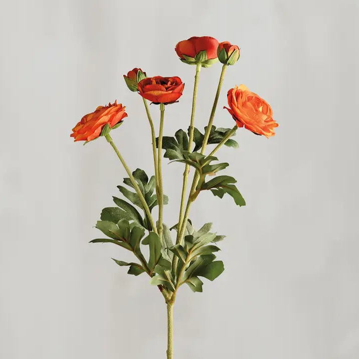 Orange Ranunculus Floral Pick