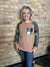 Waffle & Plaid Fall Top with Pocket