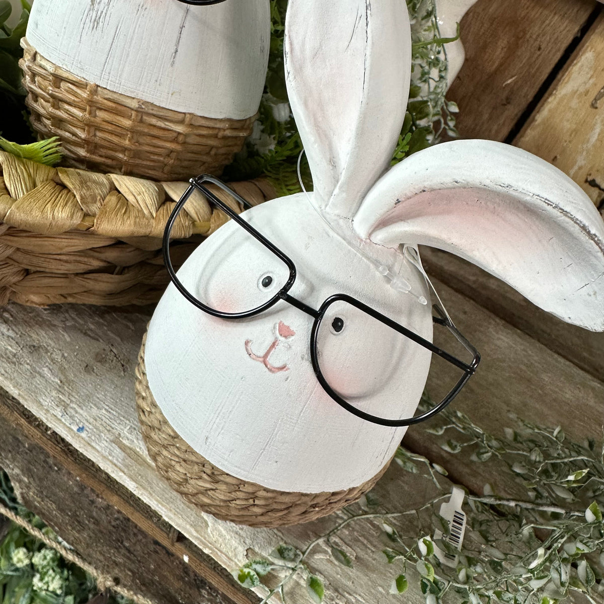 Bunny Egg with Glasses