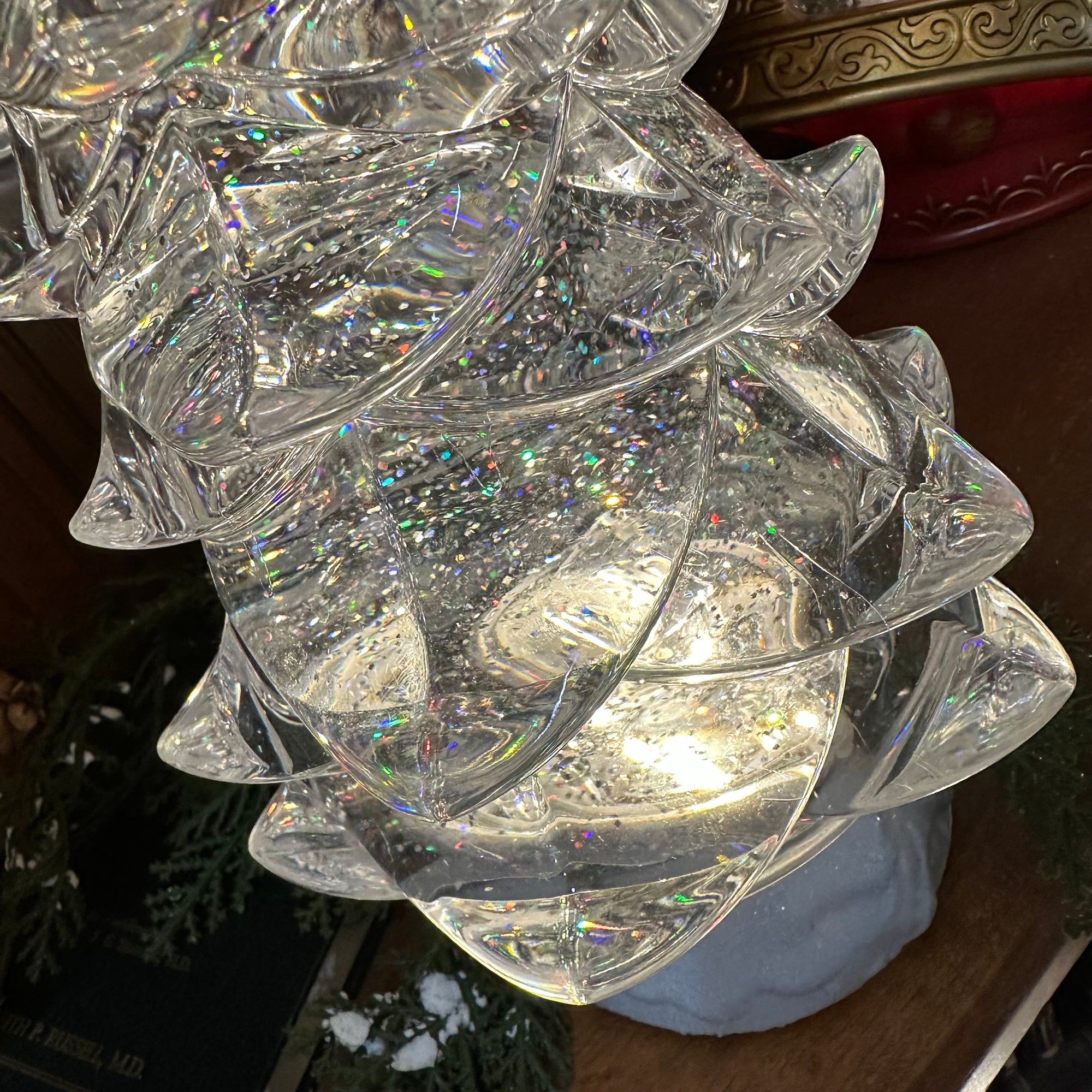 Lighted Tree Spinning Snow Globe | Battery Operated