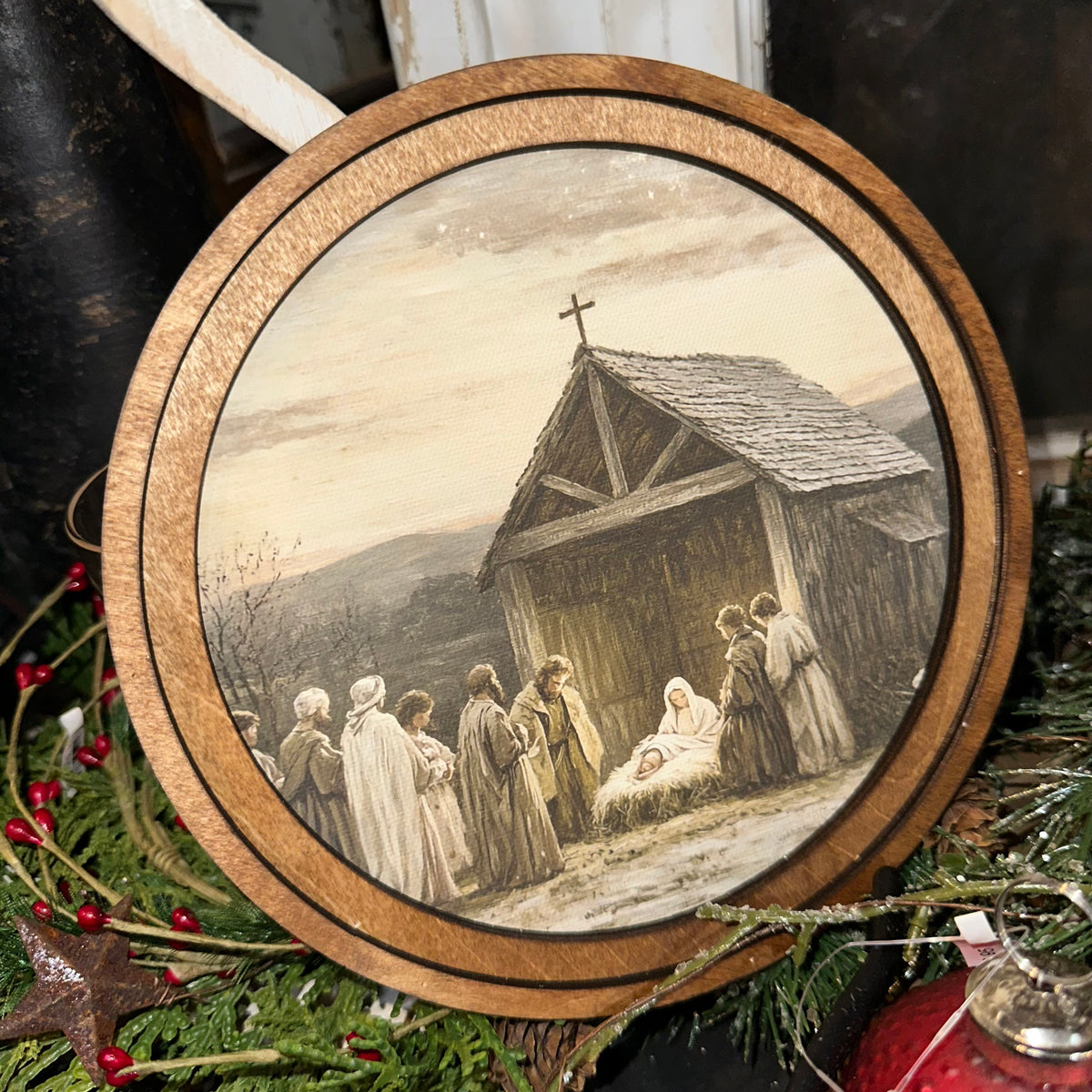 Nativity Scene | Round Art