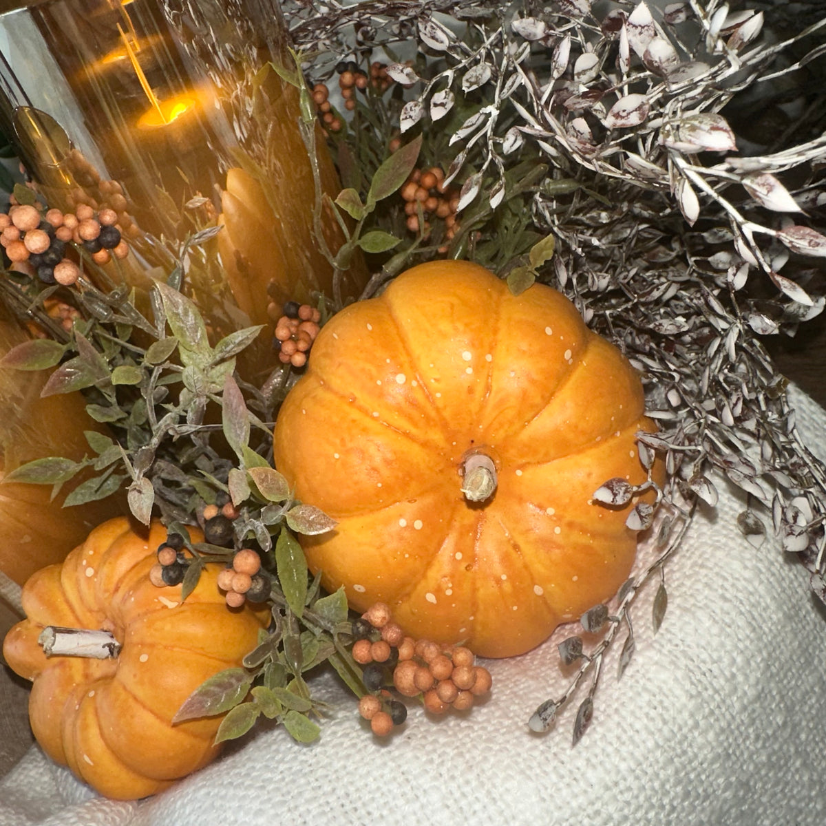 Petal Tray &amp; Pumpkins | Autumn Tabletop Display