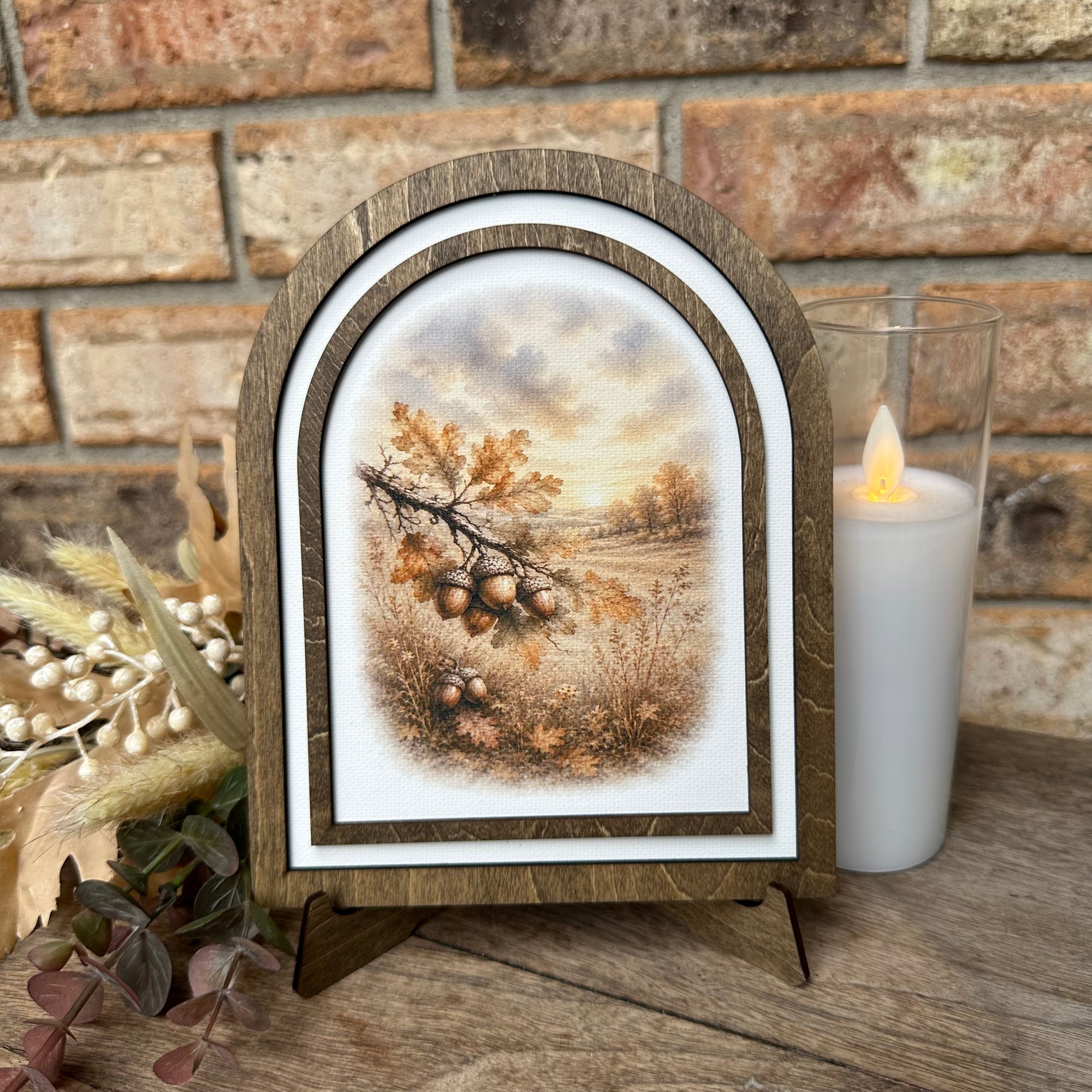 Autumn Oak Branch | Canvas Artwork