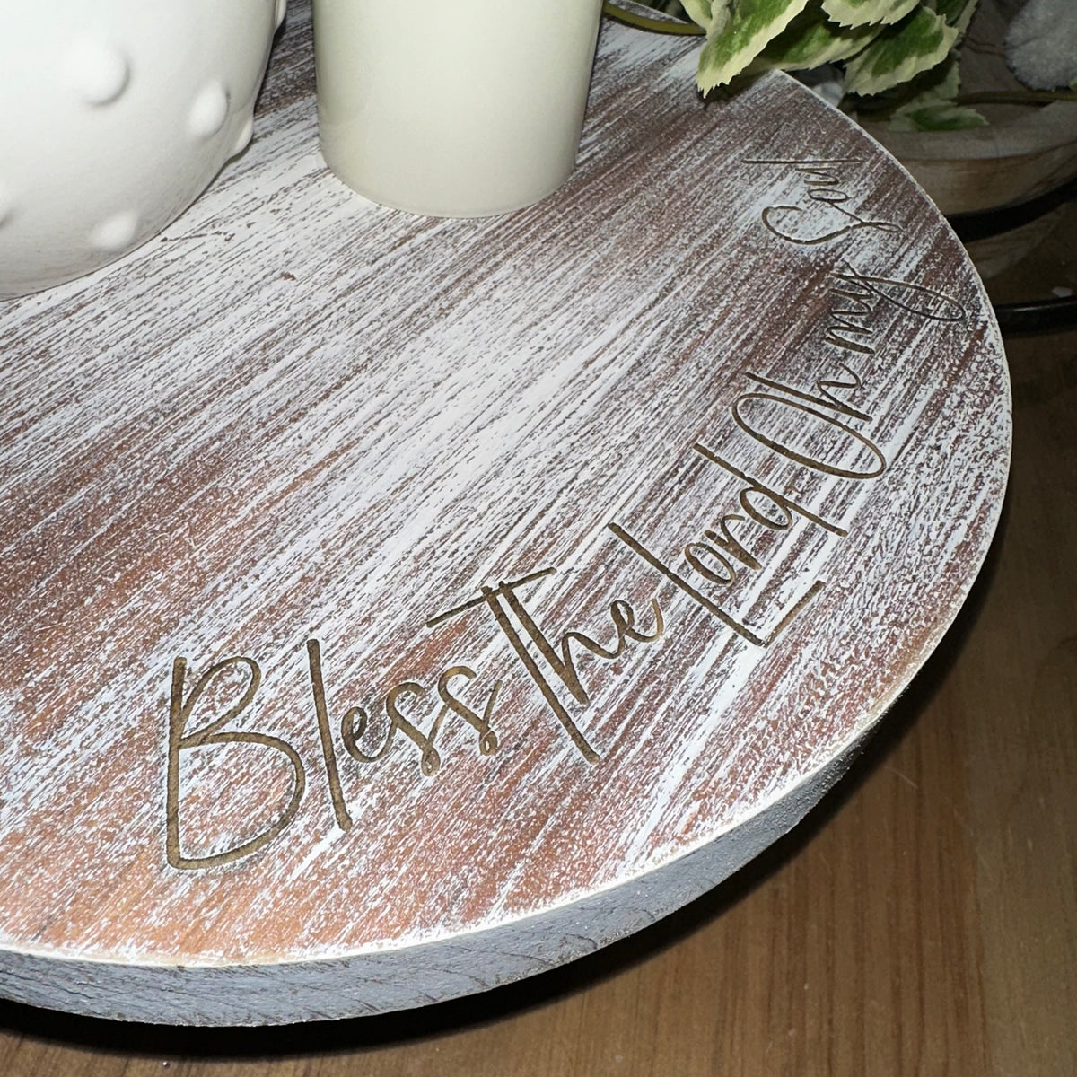 Bless the Lord Oh My Soul | Wood &amp; Metal Riser