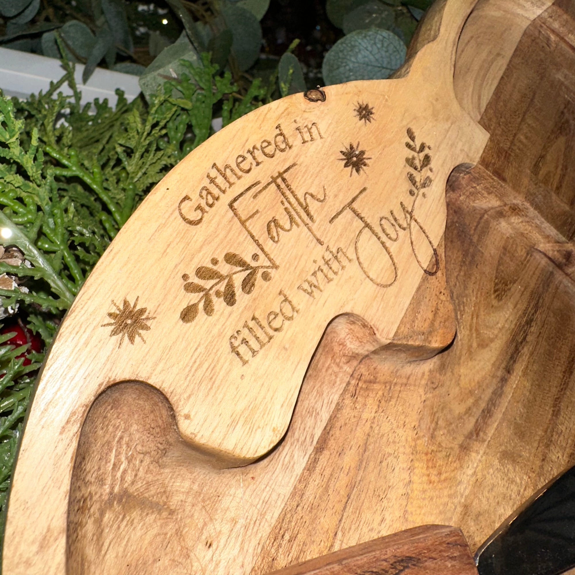 Snowman Treat Tray | Gathered in Faith, Filled With Joy