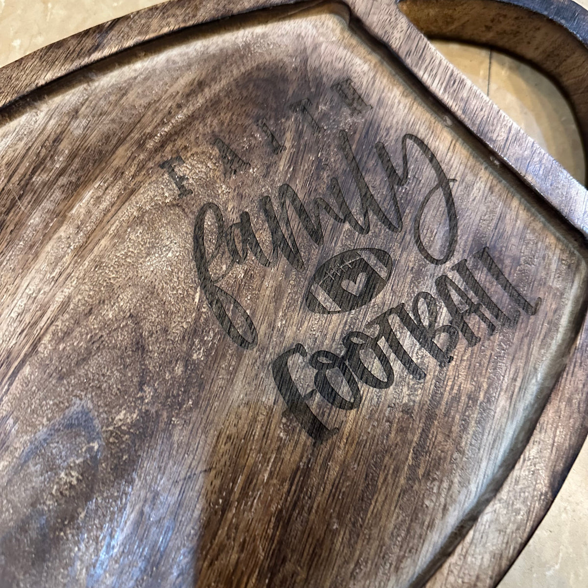 Faith, Family, Football | Wood Tray