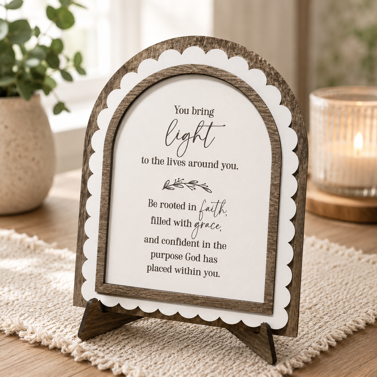 You Bring Light Arch Sign | Faith & Grace Christian Encouragement Gift