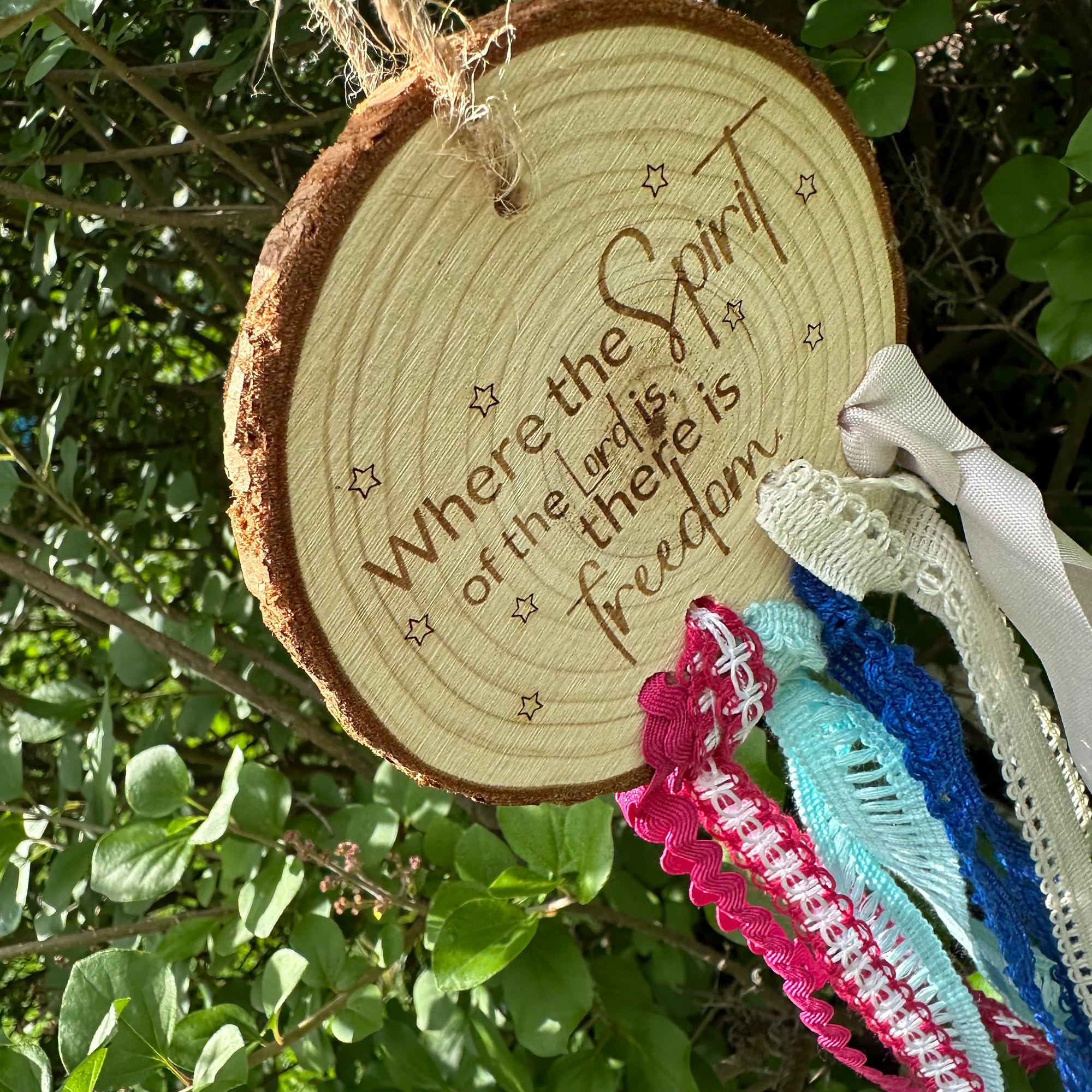 Where the Spirit of the Lord Is | Handmade Wood Hanger