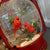 Cardinal Lantern Spinning Snow Globe | Battery Operated